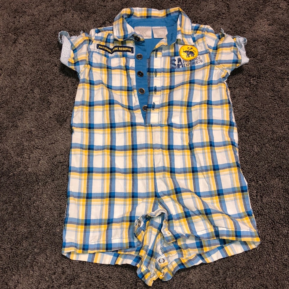 Plaid Romper